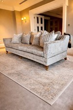 Duresta Trafalgar 3.5 seater sofa, Immaculate condition, Silver/Grey