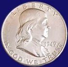 1949-P FRANKLIN SILVER HALF DOLLAR 50 CENTS ~ CHOICE BRILLIANT UNCIRCULATED