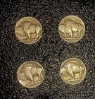 (4) 1937 Buffalo Nickels - Check For Error Coins - FREE SHIPPING
