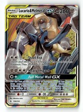 Pokemon Card Lucario & Melmetal GX LP SM - Unbroken Bonds Ultra Rare 120/214
