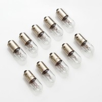 10 X 6V 1W 165Ma 0,165A Ba9S / Birne Lampe / Lamp Bulb / Skalenlampen