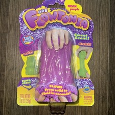 ORB Flowtonia Moldable Scented Stretchable Sand Flows like Liquid Neon Purple