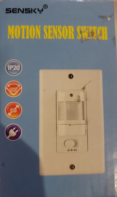 Sensky Motion Sensor Switch Ambient Light Adjustable New