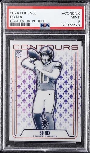 2024 PANINI PHOENIX CONTOURS PURPLE #CONBNX BO NIX ROOKIE RC PSA 9