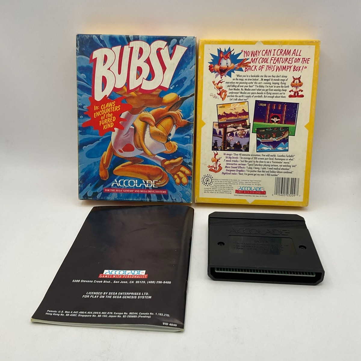 Bubsy in: Claws Encounters of the Furred Kind (Sega Genesis, 1993