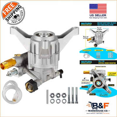 #ad Replacement Pressure Washer Pump for 7 8quot; Shaft 3000 PSI amp; Easy Install $106.64