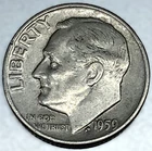 1959-D Roosevelt Dime - Circulated Condition - 90% Silver - US Coin - 3002