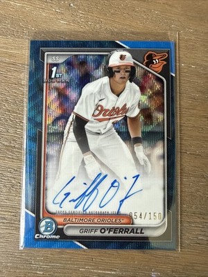 2024 Bowman Draft Chrome Auto  Griff O'Ferrall #CPA-GO Blue Wave /150