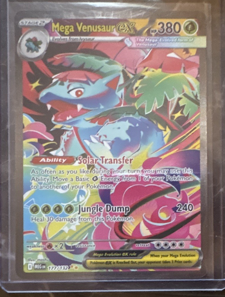 Pokemon TCG Mega Venusaur EX 177/132 Evolutions Full Art Holo EN