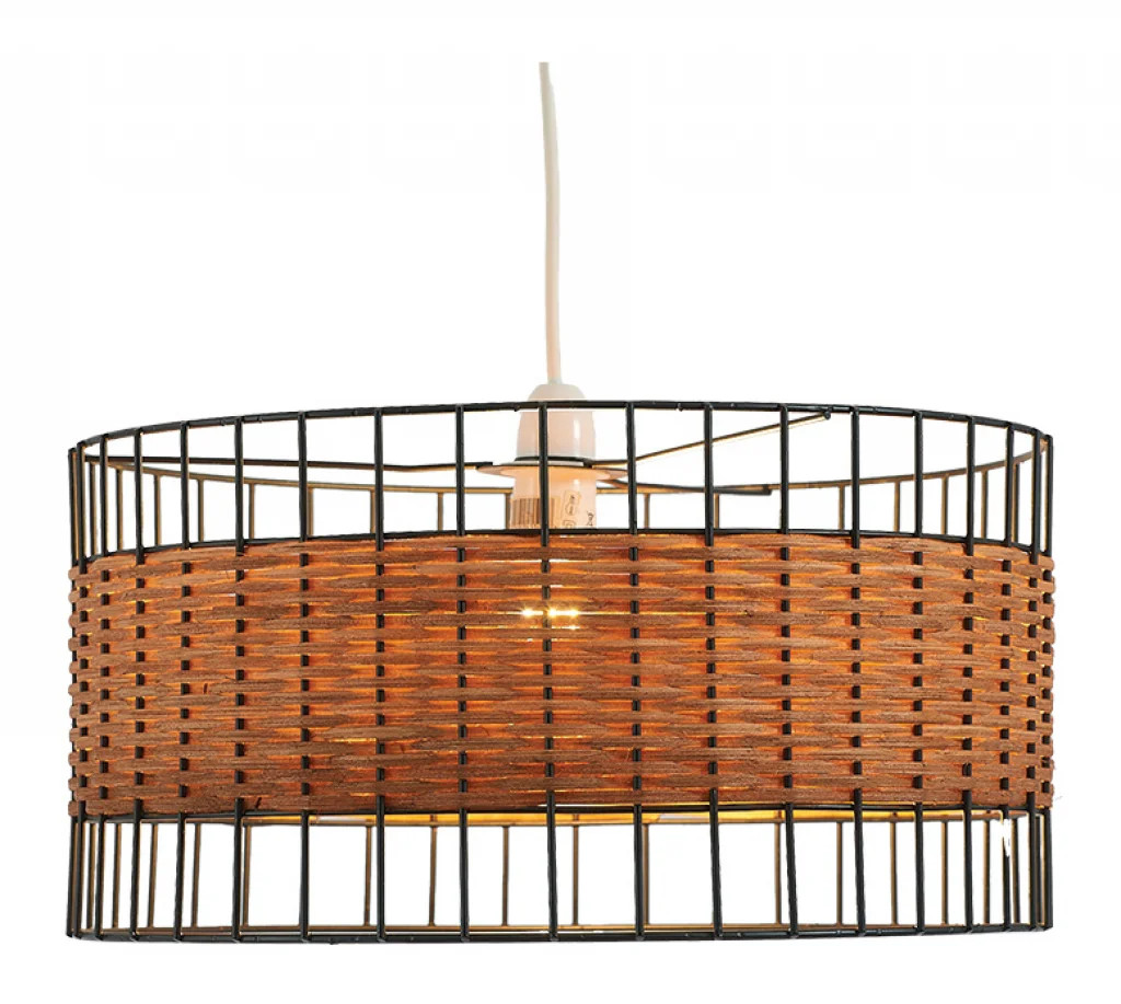 Metal Lampshade Black Belfort 400mm Shade Only Oaks Lighting 4040 NE LG