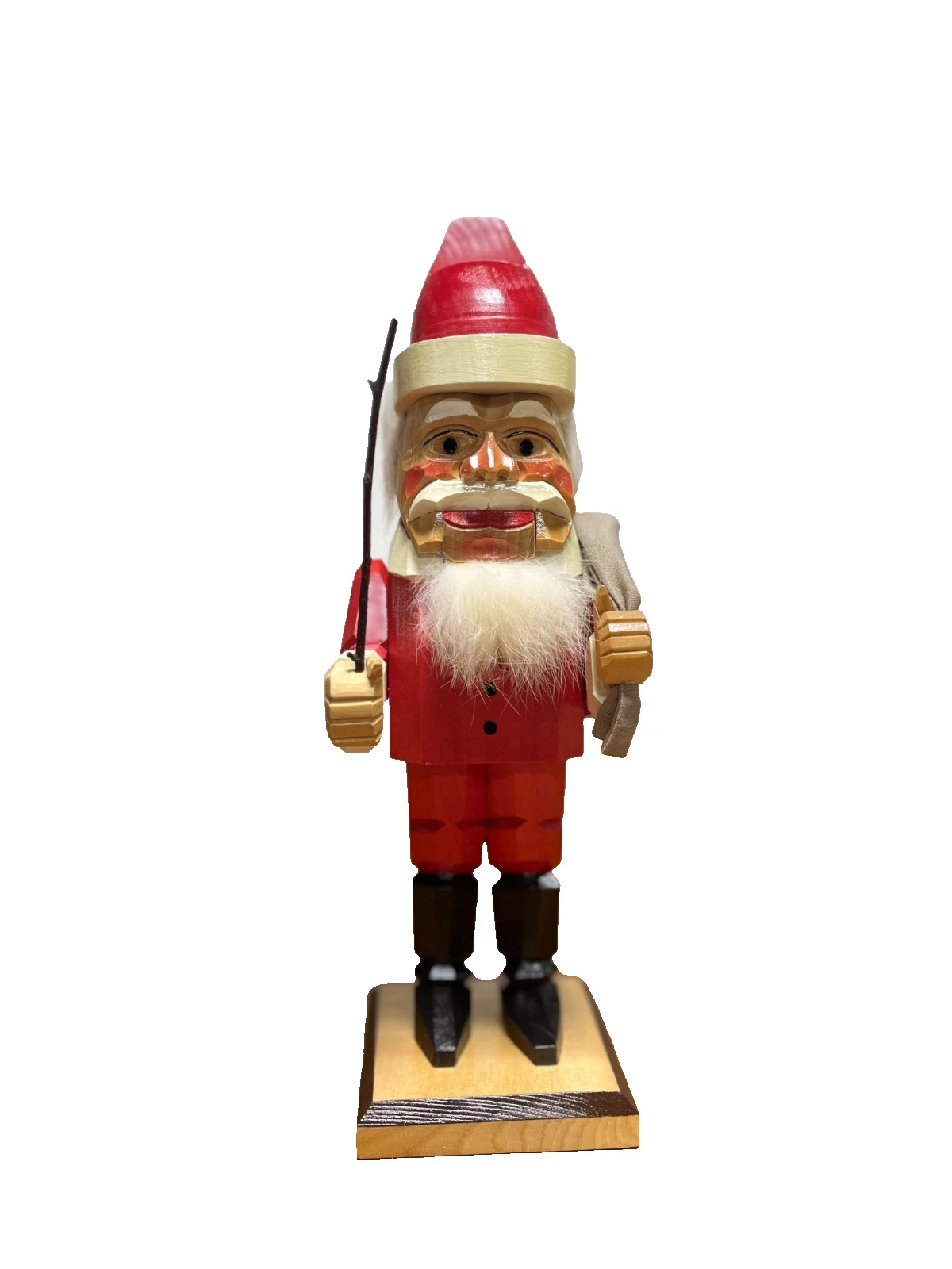 Vintage Dregeno Hand Carved Santa Nutcracker 12875-6