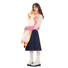 shangman Lovely Plush Cat Doll Cute Cartoon Soft Stuffed 90cm/35.4in Brown