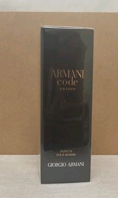 ARMANI CODE ABSOLU PARFUM Pour Homme Georgio Armani 2 fl oz/ 60 ml Sealed Box