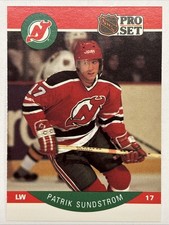 1990-91 90/91 Pro Set #176B Patrik Sundstrom NJ Devils CORRECTED Version