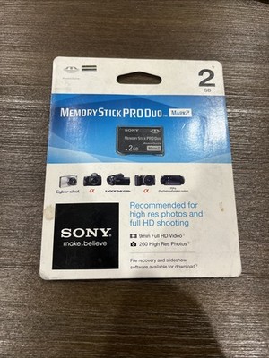 Sony Memory Stick 2GB PRO Duo Mark 2 Camera Camcorder Flash Card 2 GB G MS-MT2G
