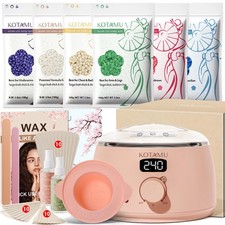 KOTAMU Wax Warmer, Waxing Kit for Women Men Hair Removal, Digital Waxing Mach...