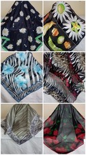 Vintage Women's Fashion Scarves 8 Mixed Lot