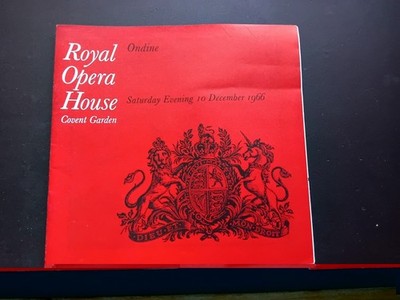 60er Jahre Royal Opera House Programm Royal Ballet Covent Garden Ashton 1966 Vintage