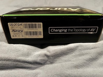 Aurora DXE-CAT-S2-4K HDMI HDBaseT Cat Extender 330' 