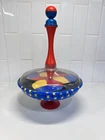 Schylling Tin Toy Color Changing Push And Spin Top