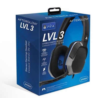 PDP Afterglow LVL 3 Black Stereo Headsets for PlayStation 4