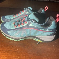 Merrell Siren Edge 3 Vibram Blue Athletic Trail Sneaker J35514 Women's Size US 8