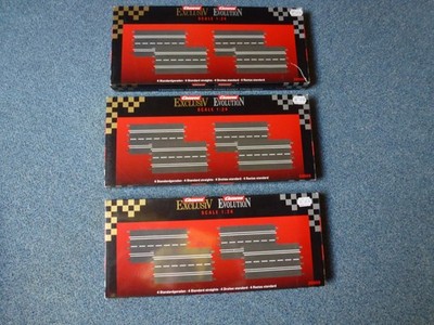 CARRERA 124 Excl./Evolution 3 SET Standardgerade  (12 Stk.)  Nr. 20509  TOP