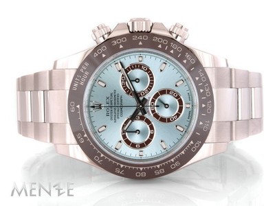Rolex Daytona 116506 Platin ICE BLUE Dial 40mm B+P 08/2022 Uhr (14727)