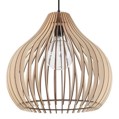APRILLA Hängeleuchte 1 E27 Naturholz SOLLUX SL.0639