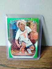2022-23 Bowman University 1st Chrome Skyy Clark Green Shimmer /99 Rookie Card. rookie card picture