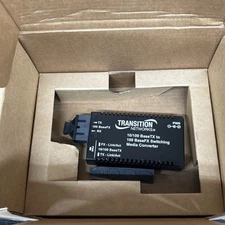 Transition Networks 10/100/1000BaseT to 1000 BaseX Switching Media Converter New