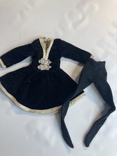 Maddie Mod Mego Barbie Vintage Dress Pants Black Velvet Original Authentic 1758