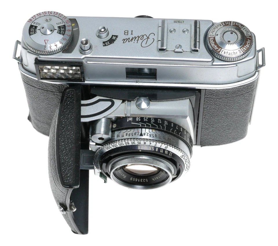 Câmera de Filme 35mm Kodak Retina 1B Tipo 019 Schneider Xenar 2.8/50 - Imagem 4 de 4