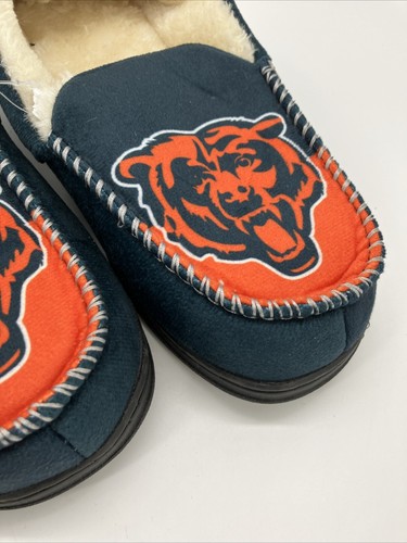 Forever Collectibles Foco NFL Chicago Bears Mens Moccasins Slippers Size 7-8 S - Picture 3 of 8
