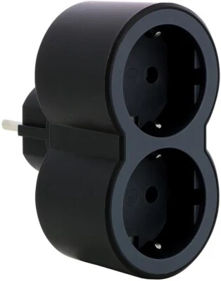 Mehrfachstecker Adapter Zertifiziert Legrand Schwarz CE Multistecker Typ F 2P+E - Bild 1 von 4