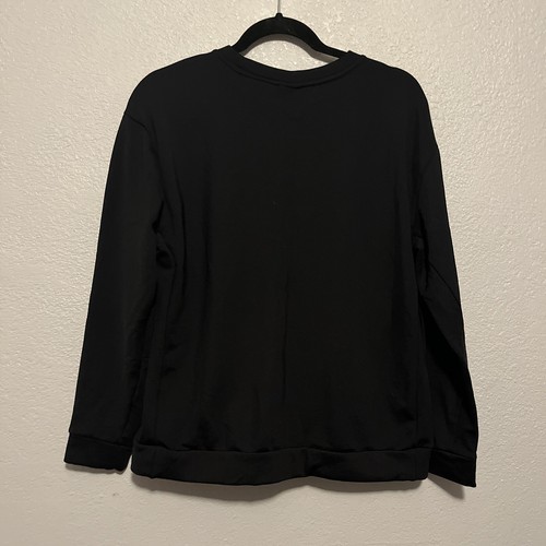 Camisa Nike Negra Térmica Mangas Largas, Interior Difuso Talla Pequeña Logotipo En el Pecho Izquierdo - Imagen 8 de 8