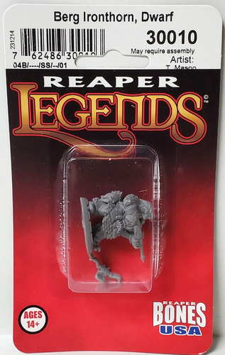 BERG IRONTHORN, DWARF CROSSBOWMAN Reaper Bones USA: Reaper Legends REM30010 D&D - Picture 3 of 4