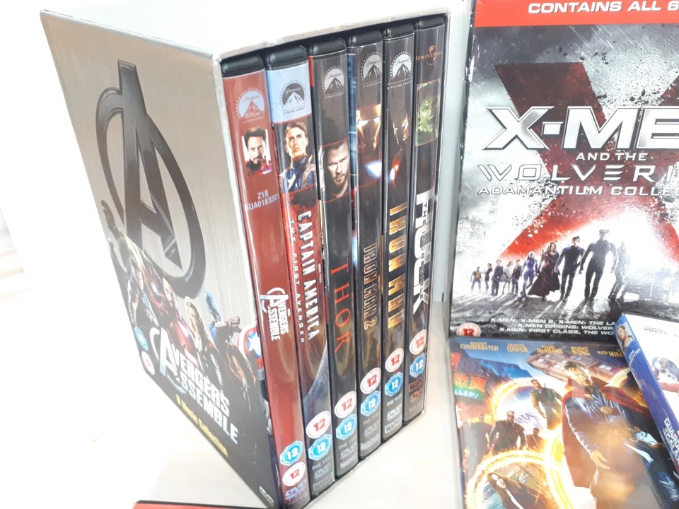 DVD Bundle 24x Marvel & MCU Movies - Spider-Man X-Men Avengers Fantastic 4 Hulk - Image 3 of 4
