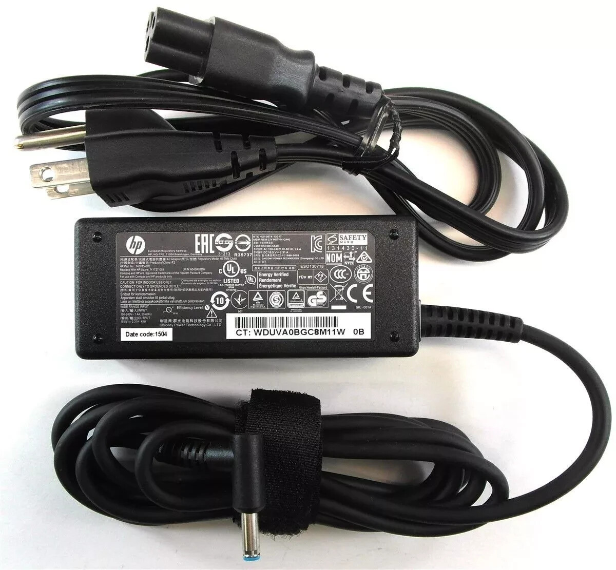 HP 741727-001 19.5V 2.31A 45W Genuine Original AC Power Adapter Charger