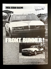 84 PONTIAC Performance Brochure How To Build Grand Am for IMSA Challenge Series