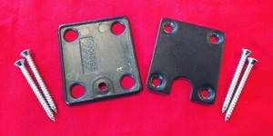 Vintage 1983 USA Peavey Guitar Neck Plate + Pad w Mounting Screws 1984