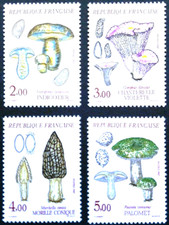 TIMBRE France 1987 N°2488 ** a 2491 **( série flore et faune )TBE