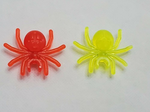 乐高半透明蜘蛛公仔橙色和黄色的动物套装2 Ebay