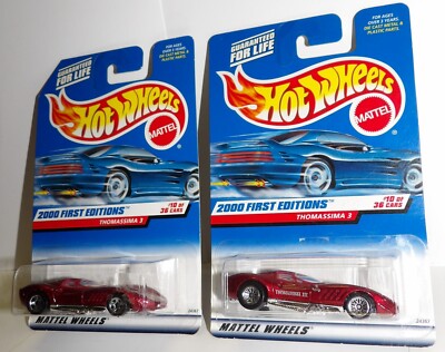 Hot Wheels 2000 #070 First Editions #10 THOMASSIMA 3 Red Ferrari