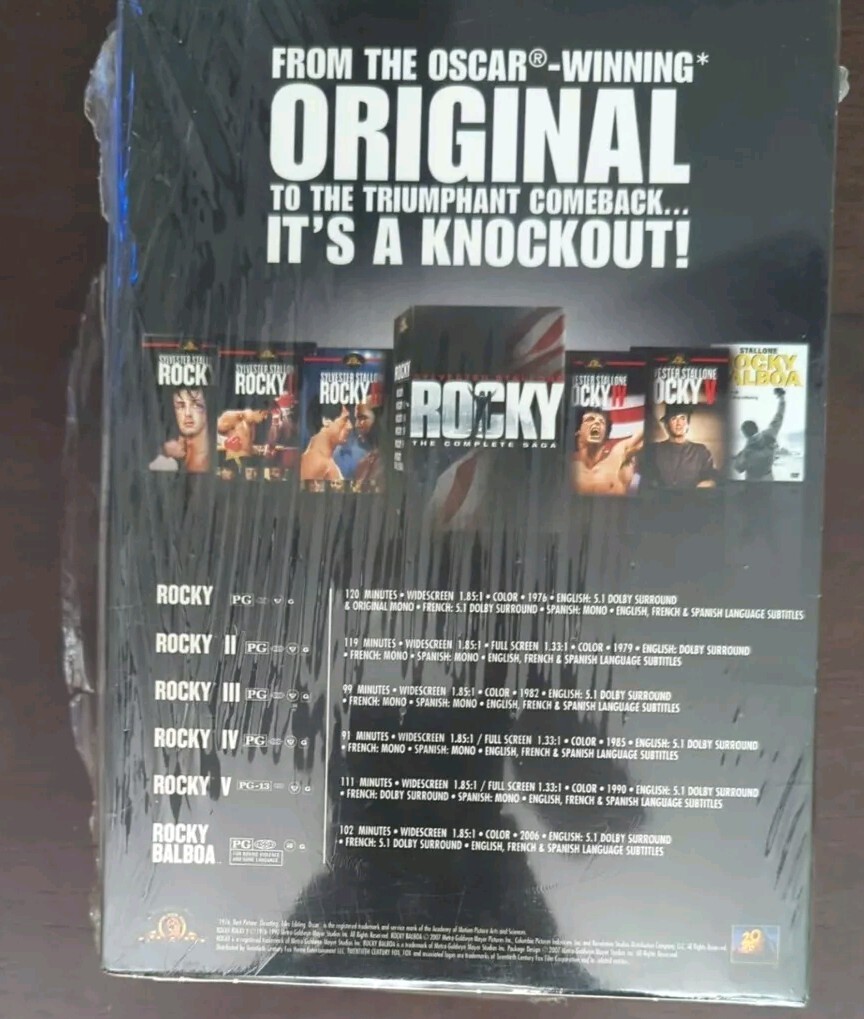 SEALED Rocky - The Complete Saga Collection (6-DVD Set