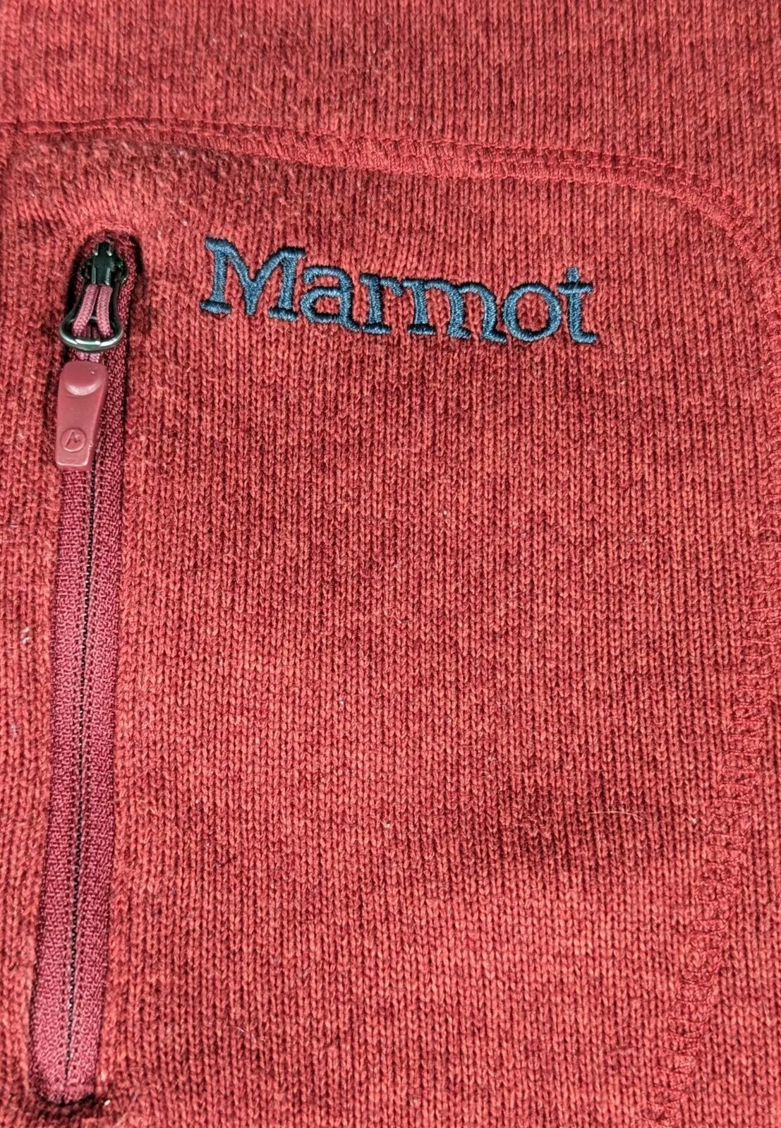 Marmot Half Zip Red Pullover Pockets Outdoors Hik… - image 4