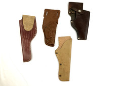 Vintage Cap Gun Holster Lot Mixed Leather Plastic Toy Western Accessories