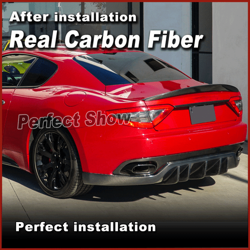Carbon Heckdiffusor Diffusor Ansatz Lippe Passt für Maserati Gran Turismo 06-14 - Picture 2 of 13
