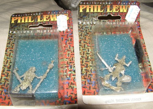 Heartbreaker Phil Lewis Dungeon monster Skeleton figures Liche warrior NIP - Picture 2 of 5