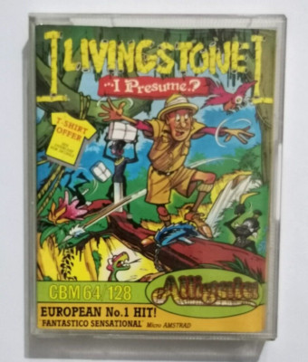 Commodore 64 Livingstone...ich vermute? Spiel von Alligata - getestet funktioniert